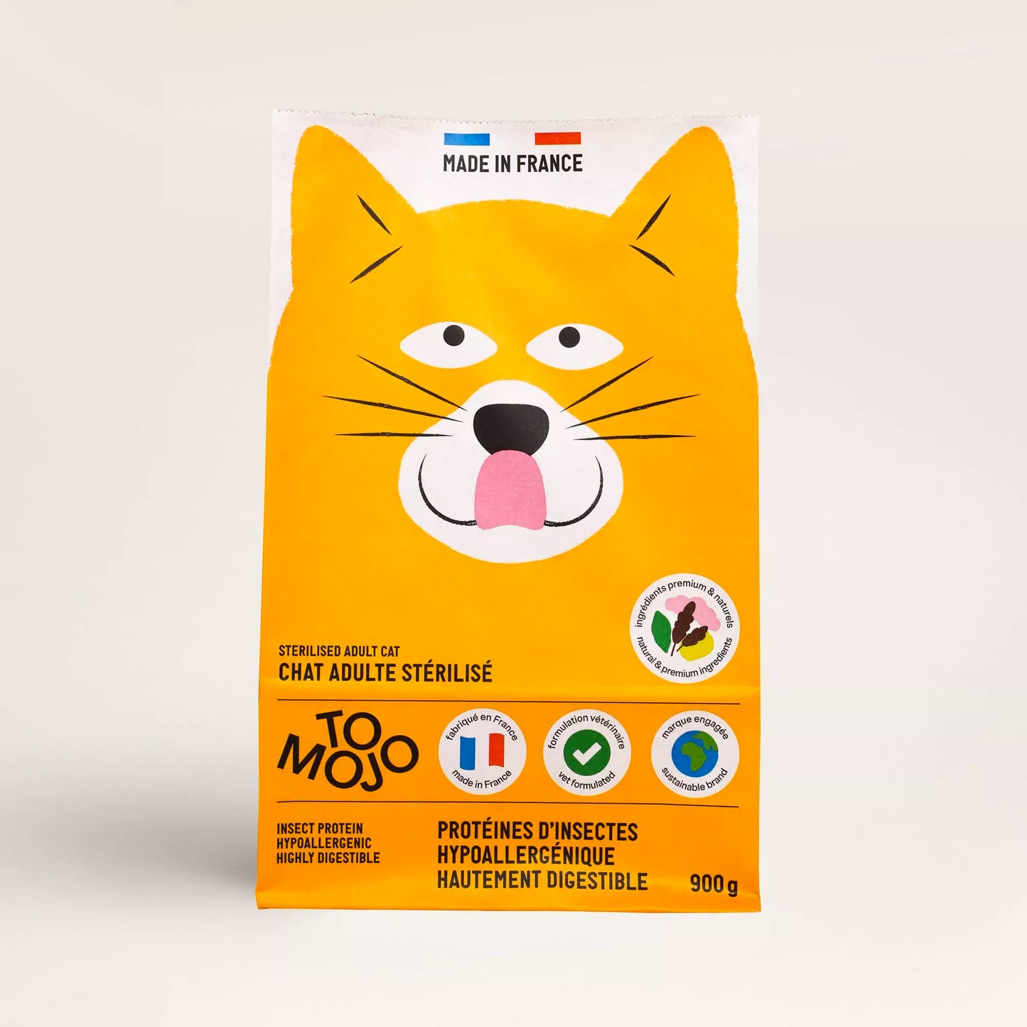 Croquettes pour Chat Adulte Sorgho - 0,9kg - Tomojo